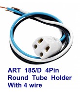 ART 185/D 4Pin Round Tube Holder 